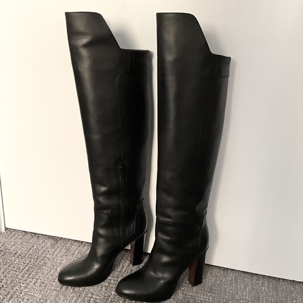 Vince Dempsey Leather Over-The-Knee Boots 37